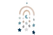 Baby Spielzeug - Goki Wooden Baby Mobile Starry Sky Blue - 52876