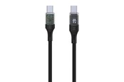 USB Kabel - FIXED LED Display - 100W - USB-C <-> USB-C - 2.0m - Schwarz - FIXDD-CC2-BK