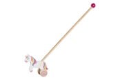 Baby Spielzeug - Goki Wooden Push Figure Unicorn - 54869