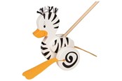 Baby Spielzeug - Goki Wooden Push Figure Zebra Duck - 54959