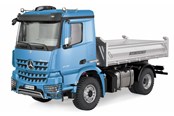 Ferngesteuert - Amewi Mercedes-Benz Arocs Hydraulic Dumper Lorry Basic 4x2 1:14 RTR Blue - 22616