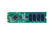 Festplatten Zubehör - StarTech.com 4-Port M.2 to SATA Adapter Card M.2 PCIe 3.0 to SATA HDD/SSD Expansion Card ASM1064 Chipset M.2 NVMe to 4x HDD/SSD for Windows/macOS/Linux - interface adapter - SATA - M.2 Card - 4P-SATA-M2-ADAPTER
