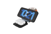 Handys - Adapter und Ladegeräte - FIXED MagFlex Alu 3in1 foldable wireless charger stand - FIXMFLE-AL-GR