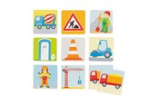Brettspiele - Goki Wooden Memo Game Construction Site 32 pcs. - 56761