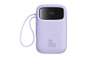 Powerbank (Akku) - Baseus QPow 2 10000mAh 30W 2xUSB-C powerbank (purple) Powerbank (Akku) - Purple - 10000 mAh - P10055008513-00