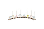 Baby Spielzeug - Goki Wooden Birthday Train 10 pieces. - 60706