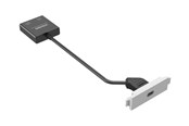 Netzwerkzubehör - Vision TechConnect 3 modular facility plate kit with snap-ins and cables - TC3 USBC