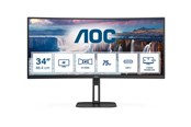 Bildschirm - 34" AOC CU34V5C - 3440x1440 (UWQHD) - 100Hz - VA - 65W USB-C - CU34V5C/BK/23
