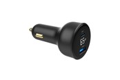 Handys - Adapter und Ladegeräte - Gembird Car Power Adapter with LCD display - USB Type-C PD - 65W - TA-UC-AC2PD65LCD-CAR-01
