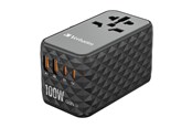 Handys - Adapter und Ladegeräte - Verbatim UTA-06 Power Adapter - GaN III Universal - 2 x USB 2 x USB-C - 100 Watt - 32121