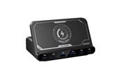Handys - Adapter und Ladegeräte - BlitzWolf BW-S27 160W 2xUSB-A 4xUSB-C 15W wireless charger (black) - BW-S27