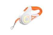Hunde - Rojeco Dog Automatic Leash LED 5 m (white and orange) - RQYS-04 Orange