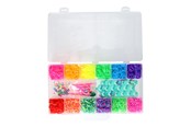 Kunst & Handwerk Ausstattung - Paulinda - Cool Loom in Storage Box 2000pcs. - CLM-0013