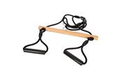 Spiele im Freien - Small Foot - Wooden Trapeze Swing with Gymnastics Rings Black Line - 12409
