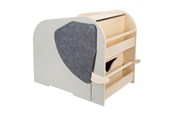 Kinderzimmer - Small Foot Wooden Toy Box Elephant on Wheels with Seat - 12423