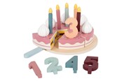 Rollenspiele - Small Foot - Wooden Cuttable Birthday Cake 18pcs. - 12453