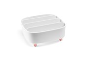 Badezimmerzubehör - Gillian Jones - Table organizer with 4 compartments - White - 12005-90