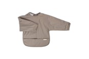 Babypflege - Filibabba Lätzchen mit Ärmeln - Warm Grey - FI-03344