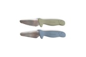 Babypflege - Filibabba Kochmesser für Kinder - 2er Pack - Powder Blue + Green - FI-03337