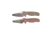 Babypflege - Filibabba Kochmesser für Kinder - 2er Pack - Warm Grey + Rose - FI-03338