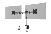 Monitorhalterung - DURABLE Tischsäule für zwei Monitore mit verstellbarer Höhe, Drehung und Neigung der Bildschirme. - 509523