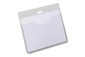 Konferenz und Präsentation - DURABLE Namensschild 60x90mm mit Eurostanzung, teildeckend - 813619