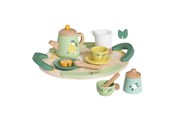 Spielküche & Zubehör - Classic World Wooden Vintage Tea Set with Tray 14 pcs. - 50576