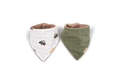 Babypflege - Filibabba Bandana-Lätzchen 2er-Pack - Traktor - FI-02820