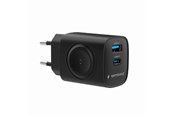 Handys - Adapter und Ladegeräte - Gembird 2-in-1 20W Apple Watch + phone fast charger - Black - TA-UC-PDQCW20-01-BK