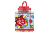 Kreativ-Spiele - Creative Craft Group Wooden Beads Red. 375gram - 100114