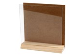Kreativ-Spiele - Creativ Company Wooden 3D Plate with Glass 15x15cm - 56746