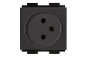 Andere Kabel - Crestron Electronics Crestron FT2A-PWR-IS Series FT2A-PWR-IS-1-BASIC - power socket mechanism - Israel - 1 power socket - black - FT2A-PWR-IS-1-BASIC