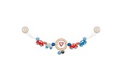 Baby Spielzeug - Goki Wooden Stroller Chain Cars with Clips - 65197