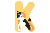 Kreativ-Spiele - Small Foot - Wooden Animal Children's Letter - K - 12518