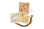 Baby Spielzeug - Bigjigs Threading on Number Dinosaur Wood - 34048
