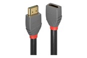 Display Kabel - Lindy Anthra Line HDMI extension cable with Ethernet - 2 m - 36477