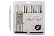 Utensilien zum Schreiben und Zeichnen - Creativ Company Sketch Double Markers Pastel Colours 12 pcs - 37380