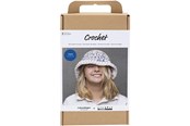 Kunst & Handwerk Ausstattung - Creativ Company Craft Kit Crochet - Chunky Bucket Hat - Blue/Light Natural/Yellow - 977646