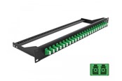 Netzwerkzubehör - DeLOCK 19″ Fibre Patch Panel 24 port LC Duplex green - 43387