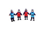 Holzspielzeug - Bigjigs Wooden Medieval Knights 4pcs. - JT162