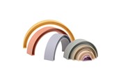 Baby Spielzeug - Johntoy Happy World Plastic Stack Rainbow - 22289