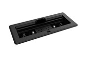 Netzwerkzubehör - Crestron Electronics Crestron FlipTop FT2 Series flush mount box (horizontal) - 1200 size mechanical pass-through lid - FT2-1200-MECH-PTL-B