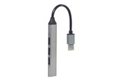 USB-Hubs - Gembird - hub - 4-port silver - 4 ports USB-Hubs - 4 - silber - UHB-U3P1U2P3-02