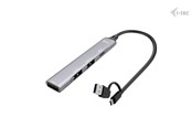USB-Hubs - I-Tec CAHUBMETALMINI4 USB-C/USB-A Metal HUB 1x USB-C + 3x USB-A 2.0 USB-Hubs - 4 - Grau - CAHUBMETALMINI4