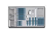 Tischgedeck - Victorinox Swiss Modern Cutlery Set 24 pcs. Blue - V-6.90 96.11W2.24