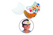 Kreativ-Spiele - Colorations - Make and Decorate your own Sun Visor White Set of 24 - CHVISORHA