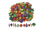 Kreativ-Spiele - Colorations - Self-adhesive Foam Fruit and Vegetable Stickers 500pcs. - CHSAFVFO