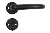 Halterungen & Scharniere  - Home>it HOME It® door handle set for exterior door with 3 keys matt black - 13372