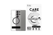 Handys - Cover & Cases - CARE by PanzerGlass Feature Case Transparent w. Black Kickstand & QI Compatible Samsung Galaxy S25 Ultra - CRRFBKQG38488