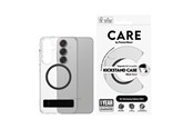 Handys - Cover & Cases - CARE by PanzerGlass Feature Case Transparent w. Black Kickstand & QI Compatible Samsung Galaxy S25+ - CRRFBKQG37942